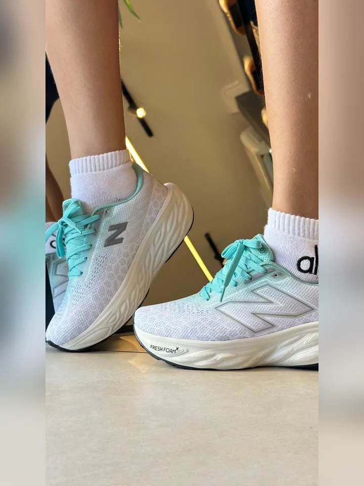 New Balance 1080 Branco Verde Água