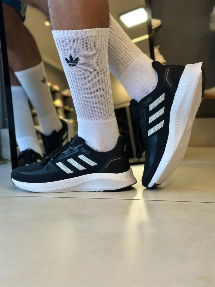 Adidas Run Falcon Preto Branco
