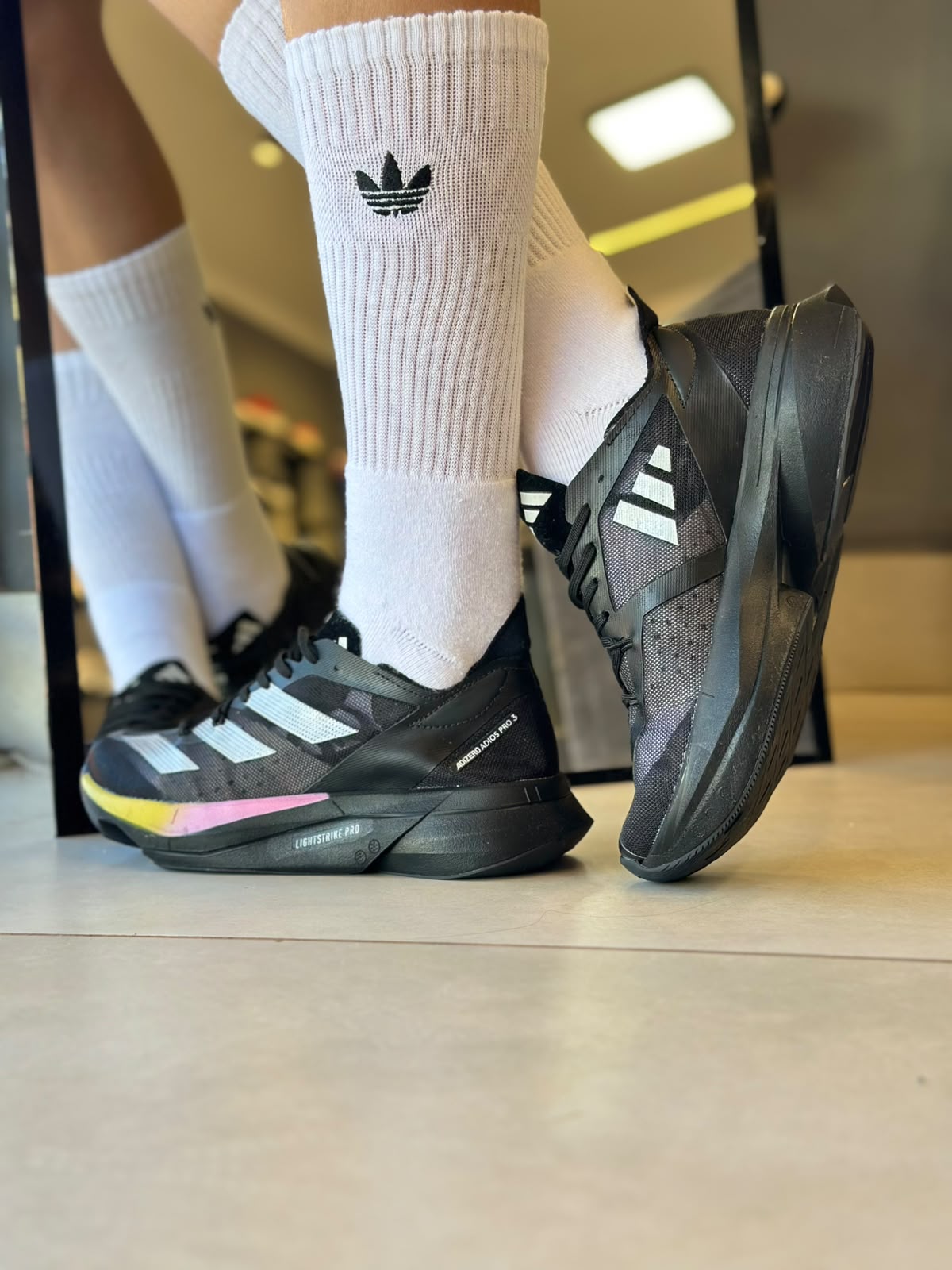 Adidas Adizero Adios Pro 3 Preto Amarelo