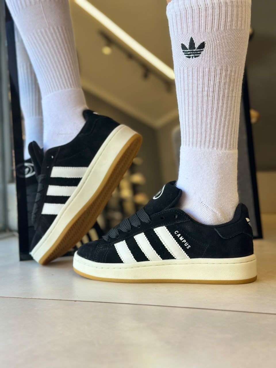 Adidas Campus Preto Branco