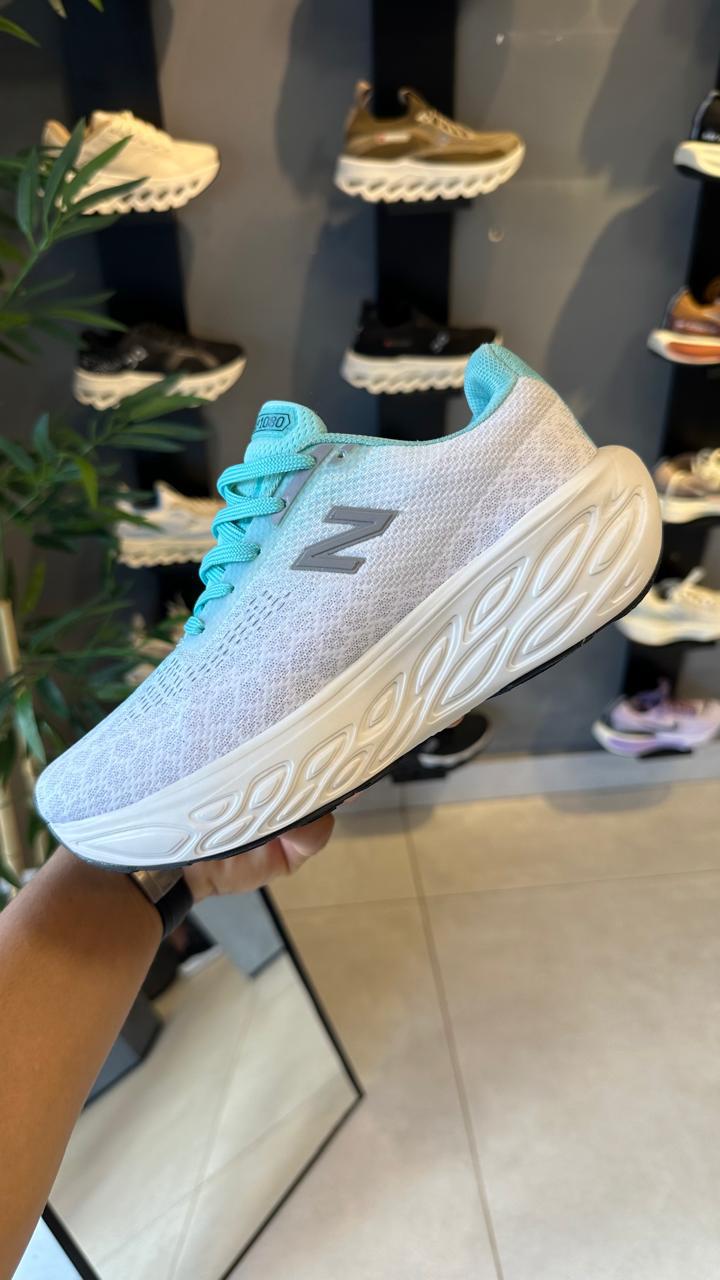 New Balance 1080 Branco Verde Água