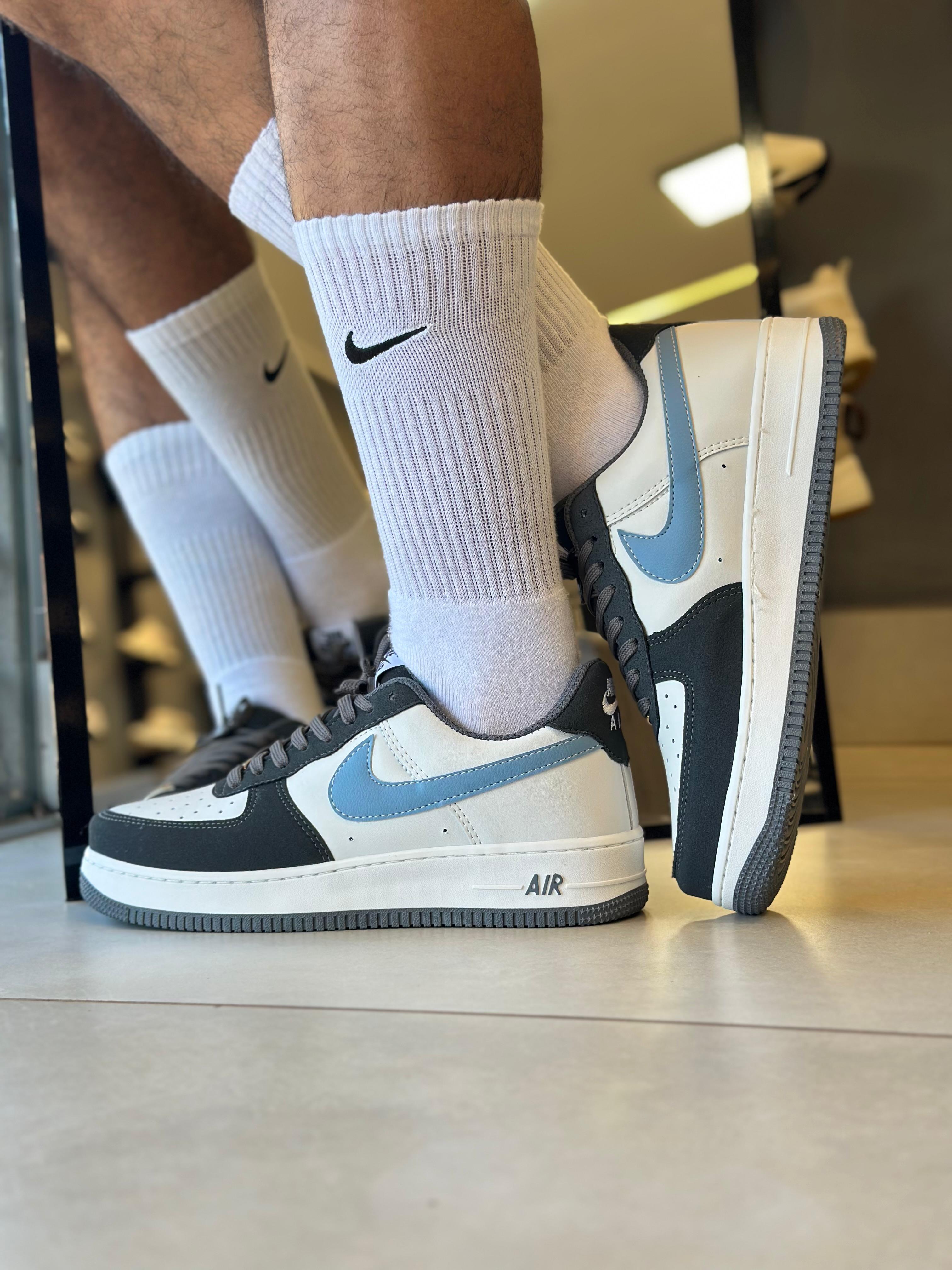 Nike Air Force 1 07 Cinza Azul BB